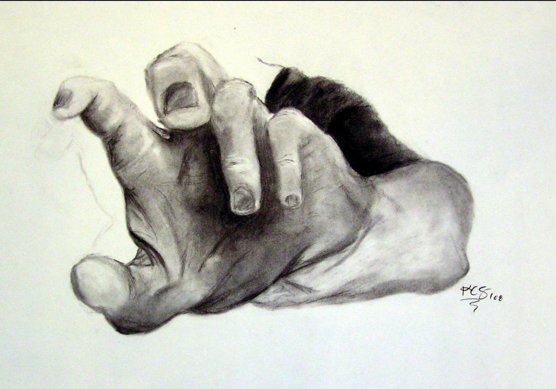 Combining two things I find really difficult to draw Hands and  foreshortening What do you folks think Any feedbackcritique  rlearnart